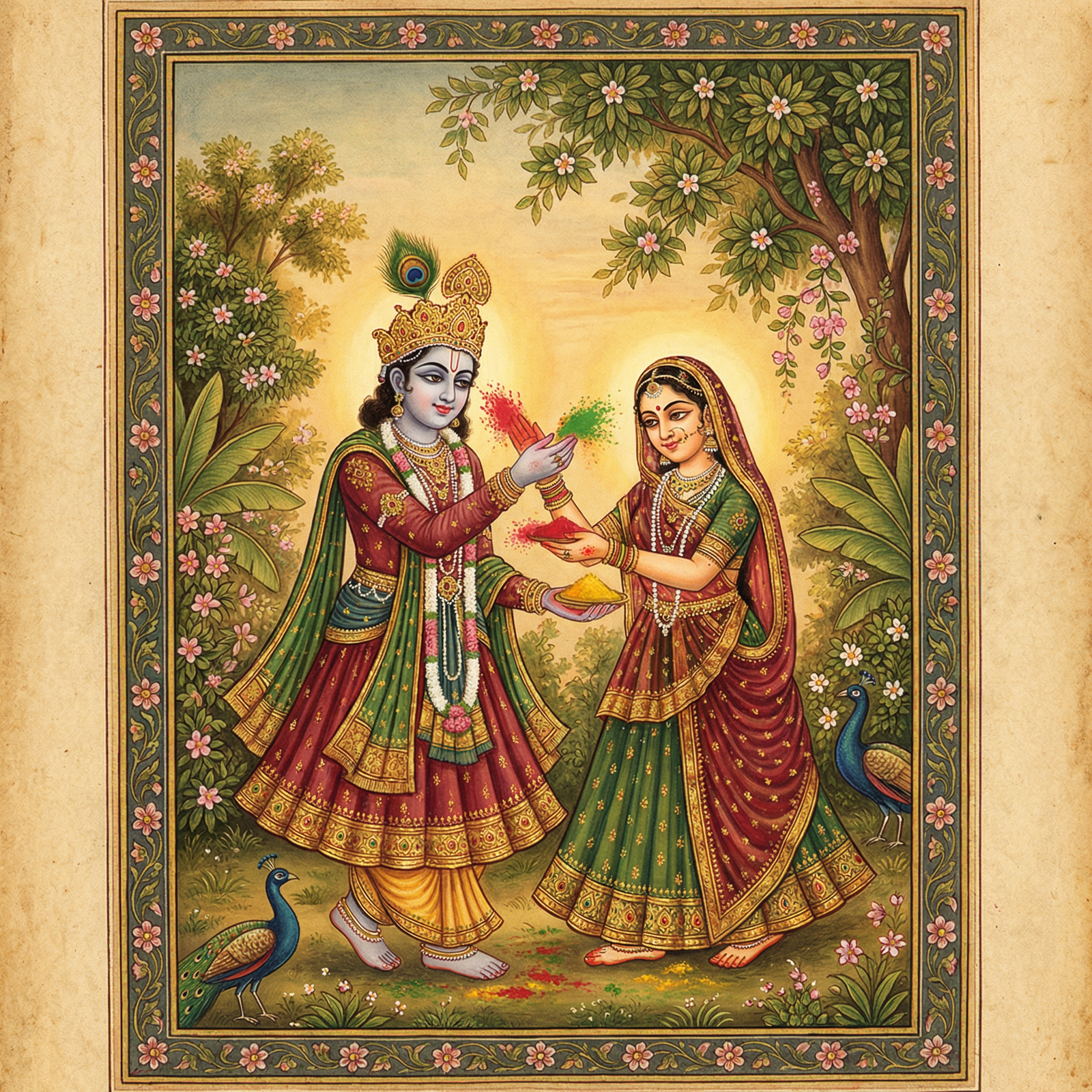 RADHA KRISHANA holi hai
